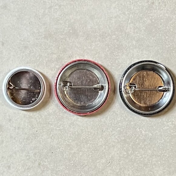 3 RARE LUSH Staff Pins: Gorilla Perfume/Make Soap Not War/Fight Animal Testing - Picture 2 of 2